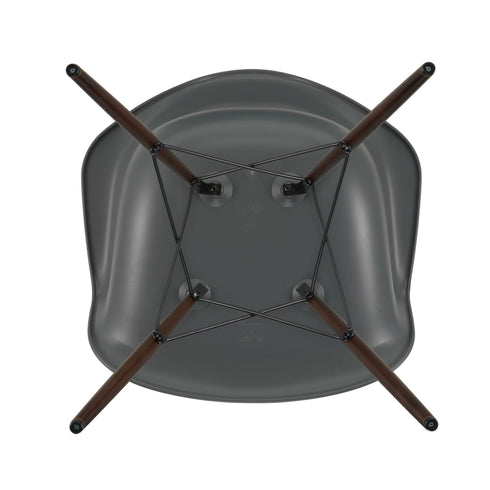 Cadeira de Braços em Plástico Eames DAW / Base Ácer Escuro